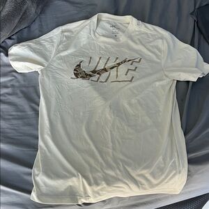 Nike Men's Beige Workout Shirt